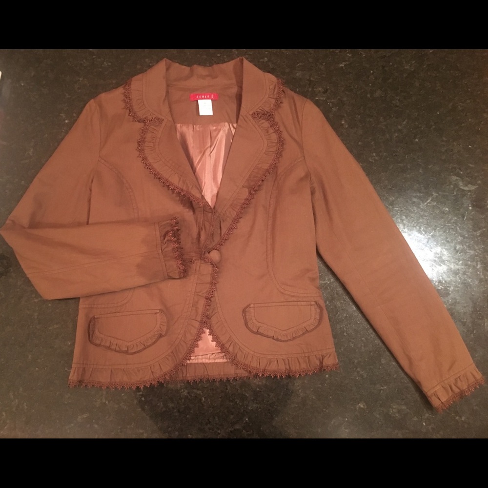 Dark Brown Lace Jacket